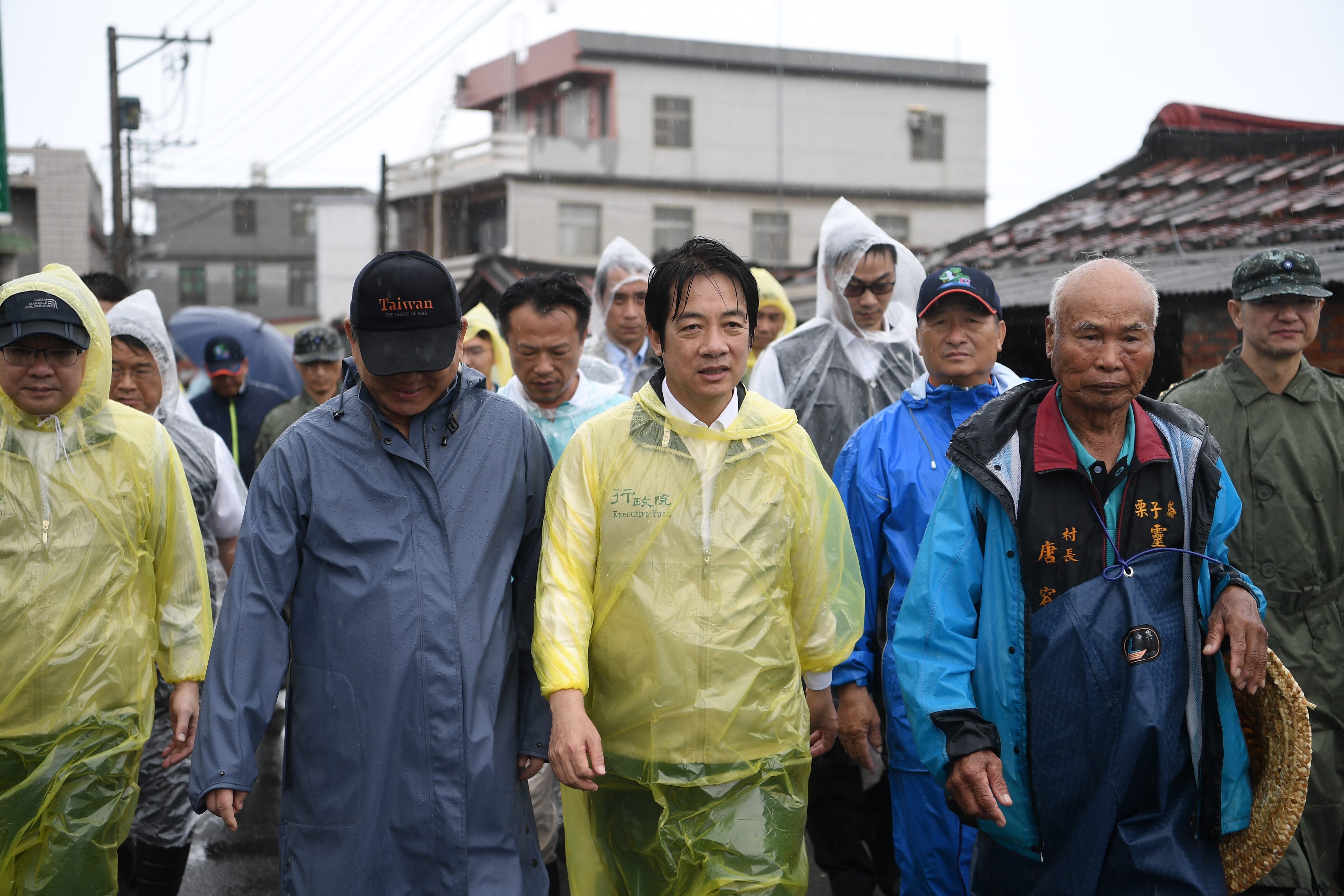 Premier Lai inspects aftermath of flooding in Chiayi County